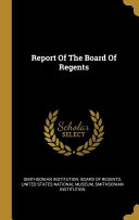 Report Of The Board Of Regents Book