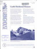 Earth sheltered Houses