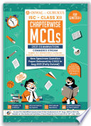 Chapterwise MCQs Book for Commerce Stream   ISC Class 12 for Semester I 2021 Exam
