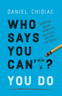 Who Says You Can t  You Do Book PDF