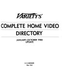 Variety s Complete Home Video Directory