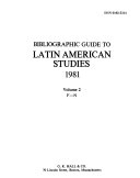 Bibliographic Guide To Latin American Studies