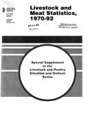 Livestock and Meat Statistics, 1970-92