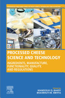 Processed Cheese Science and Technology Book