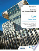 Cambridge International AS and A Level Law Second Edition Book
