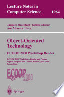 Object Oriented Technology  ECOOP 2000 Workshop Reader Book