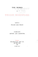 The Works of William Shakespeare: Antony and Cleopatra