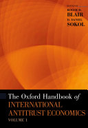 The Oxford Handbook of International Antitrust Economics
