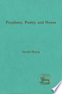 Prophecy  Poetry and Hosea