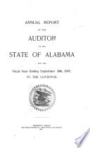Report of the State Auditor  of Alabama  for the Fiscal Year Ending      to the Governor