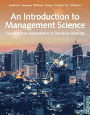 An Introduction to Management Science  Quantitative Approach Book PDF