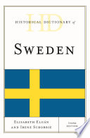 Historical Dictionary of Sweden Book