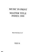 Music in Print Master Title Index