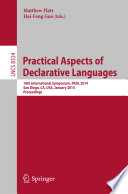 Practical Aspects of Declarative Languages Book