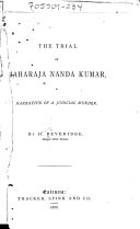 The Trial of Maharaja Nanda Kumar