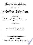 August von Kotzebues ausgewaehlte prosaische Schriften