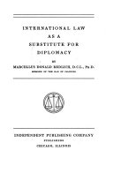 International Law As A Substitute For Diplomacy
