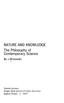 Nature and Knowledge