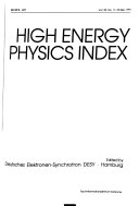 High Energy Physics Index