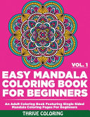 Easy Mandala Coloring Book For Beginners