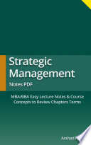 Strategic Management Lecture Notes & Revision Guide