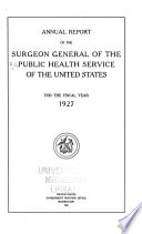 Annual Report of the Surgeon General