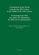 Ausztria, Magyarország és Liechtenstein alkotmányerejuʺ dokumentumai 1791-1849
