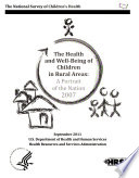 The Health and Well being of Children in Rural Areas