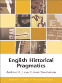 English Historical Pragmatics [Pdf/ePub] eBook