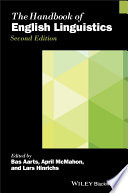 The Handbook of English Linguistics PDF Book By Bas Aarts,April McMahon,Lars Hinrichs