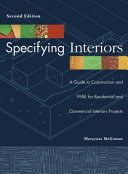 Specifying Interiors Book