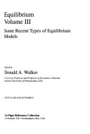 Read Pdf Equilibrium  Some recent types of equilibrium models