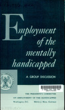 Employment of the Mentally Handicapped
