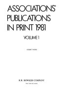 Associations' Publications in Print