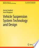 Vehicle Suspension System Technology and Design Book