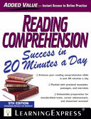 Reading Comprehension Success in 20 Minutes a Day Book PDF