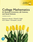 College Mathematics for Business  Economics  Life Sciences  and Social Sciences  eBook  Global Edition