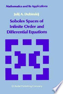 Sobolev Spaces of Infinite Order and Differential Equations Book PDF