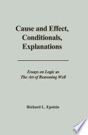Cause and Effect  Conditionals  Explanations Book