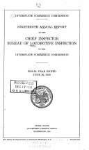 Annual Report of the Director of Locomotive Inspection