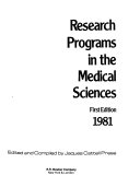Research Programs in the Medical Sciences