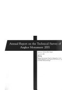 Annual Report on the Technical Survey of Angkor Monument