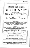 A French and English dictionary