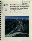 Custer National Forest (N.F.), Red Lodge Mountain Ski Area Master Development Plan