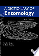 A Dictionary of Entomology Book