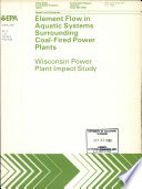 Element Flow in Aquatic Systems Surrounding Coal fired Power Plants