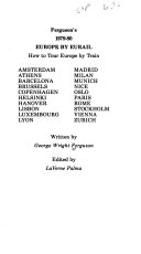 Ferguson's 1979-80 Europe by Eurail