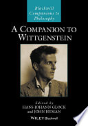 A Companion to Wittgenstein Book