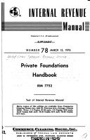 Private Foundations Handbook  IRM 7752