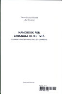 Handbook for Language Detectives